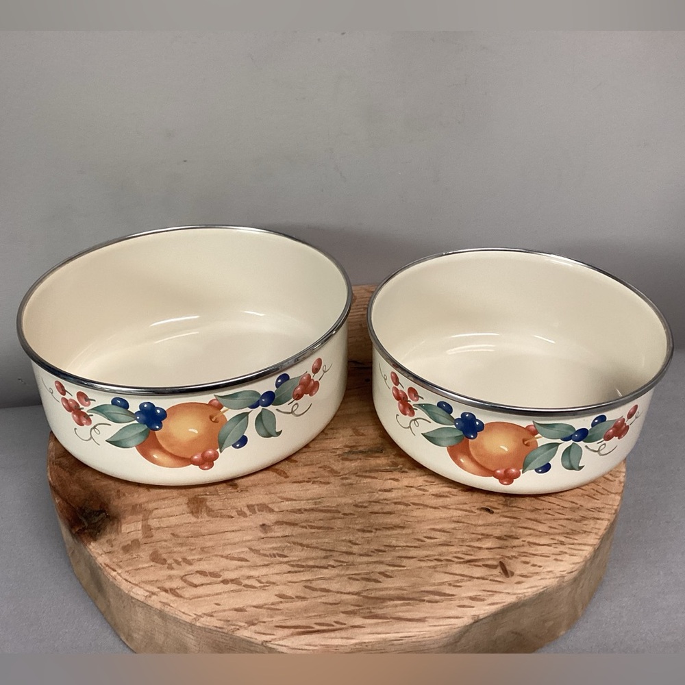 🟠 Vintage set of 2 - Corelle Coordinates Bowls by Lincoware for Corning - Picture 2 of 14